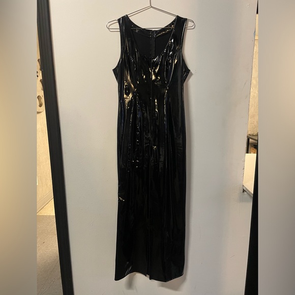 Sexy bodycon Maxi Latex dress - Picture 7 of 7